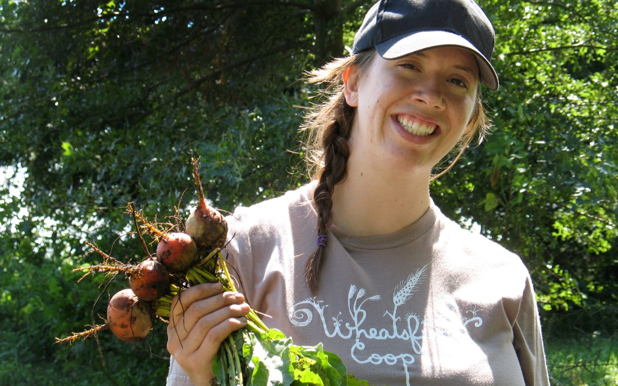 Ellen Walsh-Rosmann on her farm. Photo: Valerie Vozza/Oxfam America