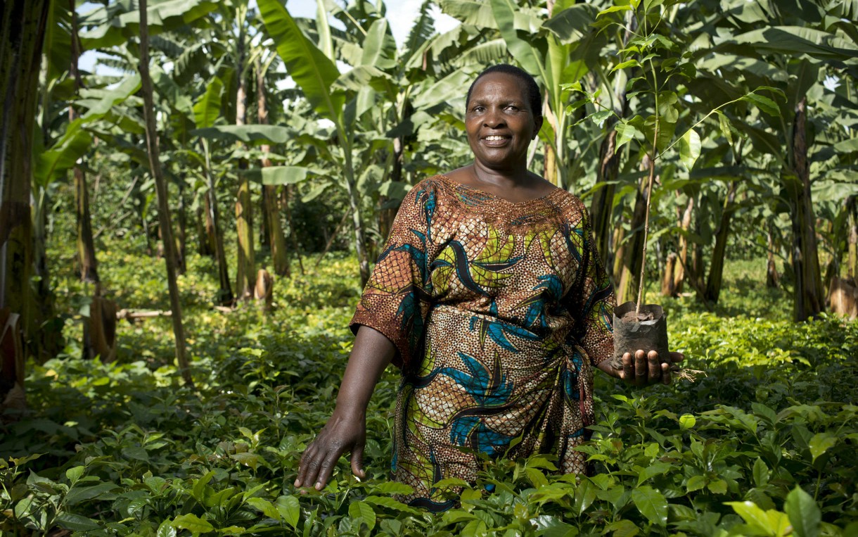 Entrepreneur, farmer, and leader Emiliana Aligaesha of Kagera, Tanzania, was one of the women honored by Oxfam at an International Women's Day event in Washington, DC. Photo: Brett Eloff/Oxfam America