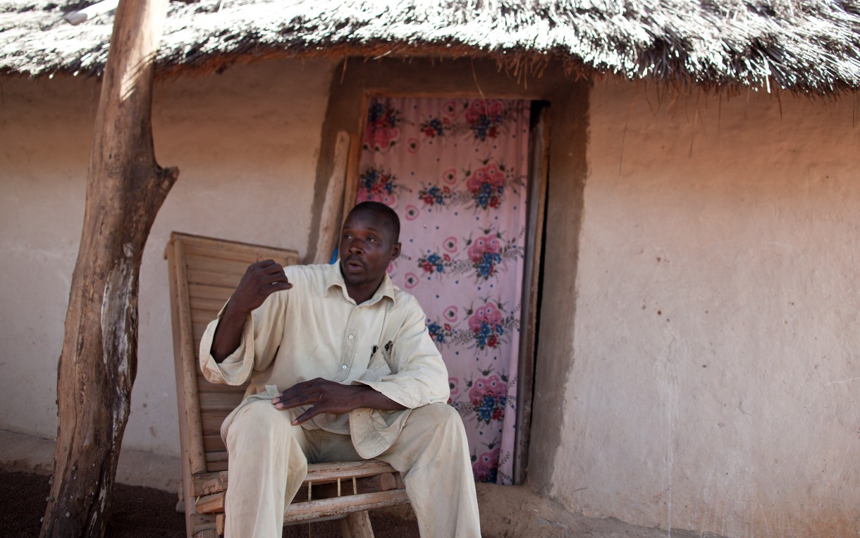 Baba Gaye Sylla outside his home in Kerewane, Senegal. Photo by Holly Pickett/Oxfam America.